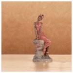 African Lady On Stone -28451