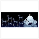 Spun Glass Carriage With Horses -30051