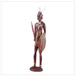 Alabastrite Masaai Warrior With Shield -30468