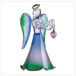 Glass Angel With October Birthstone -30824