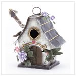 Cottage Shape Painted Birdhouse -31201