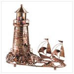 Musical Metal Sculpture Lighthouse -31420