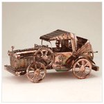 Musical Old Time Car Metal Sculpture -31421