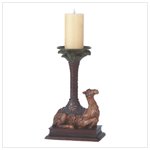 Camel and Palm Tree Candle Holder -32182