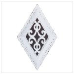 Distressed White Wall Mirror -32208