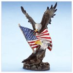 Eagle and Flag Sculpture -32327