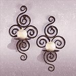 Wrought Iron Swirl Sconces -32402