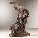 American Eagle and Wolf Spirit -30733
