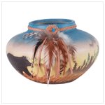Southwestern Vase with Bear -33164