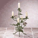 Metal Rose Candelabra -33594