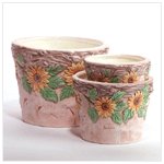 Sunflower-themed Planters -35253