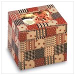American Country Fabric Photo Box -34874