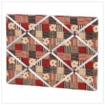 American Country Fabric Memo Board -34873