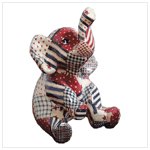 American Country Patchwork Sitting Elephant -34861