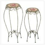 Metal Rose Tables, Plant Stands -34142