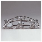 Pewter Lighthouse Three-Votive Holder -34200