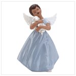 Porcelain Angel Holding Lamb -33925