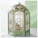 Metal Magnolia Decorative Birdcage -34767