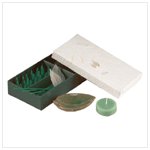 Leaf Design Incense Set -34637