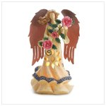 Ethereal Lighted Angel Bearing Roses -36324