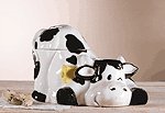 Porcelain Cow Cookie Jar -28273