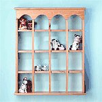 16-Compartment Wood Wall Curio -29476