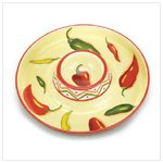 Chili Pepper Chip Dip Platter -36690
