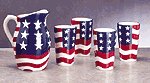 Patriotic Pitcher and Tumblers Set -32293