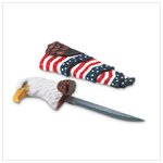 American Flag And Eagle Design Dagger -34803