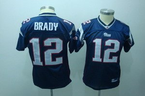Tom Brady #12 Blue New England Patroits Youth Jersey