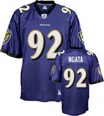 Hiloti Ngata #92 Purple Baltimore Ravens Youth Jersey