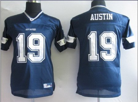 Miles Austin #19 Blue Dallas Cowboys Youth Jersey