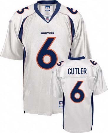 Jay Cutler #6 White Denver Broncos Youth Jersey