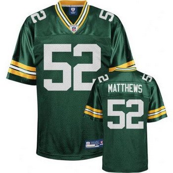 Clay Matthews #52 Green Green Bay Packers Youth Jersey