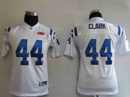 Dallas Clark #44 White Indianapolis Colts Youth Jersey