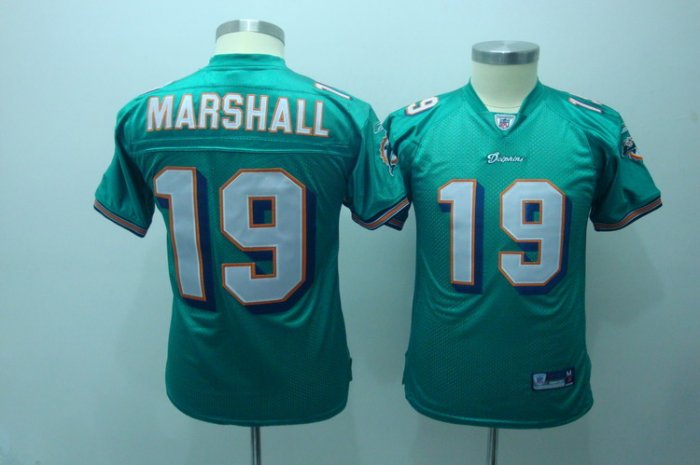Brandon Marshall #19 Green Miami Dolphins Youth Jersey