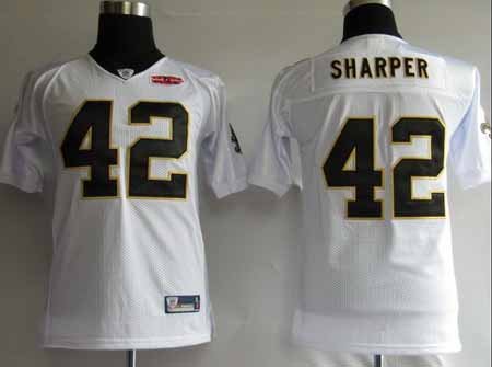 Darren Sharper #42 White New Orleans Saints Youth Jersey