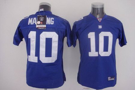 Eli Manning #10 Blue New York Giants Youth Jersey