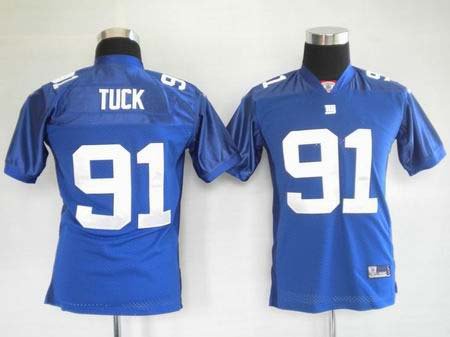 Justin Tuck #91 Blue New York Giants Youth Jersey