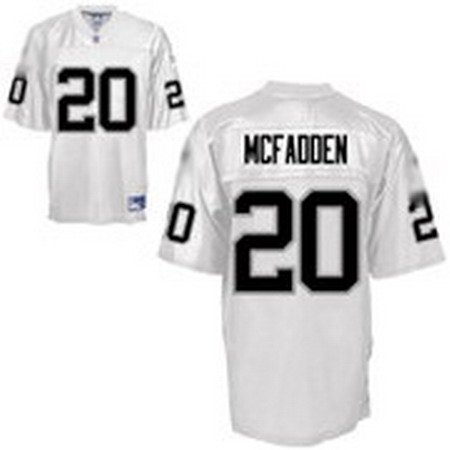 Darren McFadden #20 White Oakland Raiders Youth Jersey