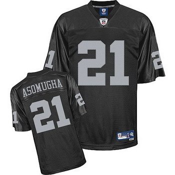 Nnamdi Asomugha #21 Black Oakland Raiders Youth Jersey