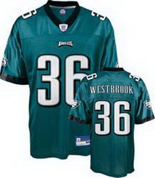 Brian Westbrook #36 Green Philadelphia Eagles Youth Jersey