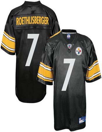 Ben Roethlisberger #7 Black Pittsburgh Steelers Youth Jersey