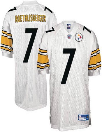 Ben Roethlisberger #7 White Pittsburgh Steelers Youth Jersey