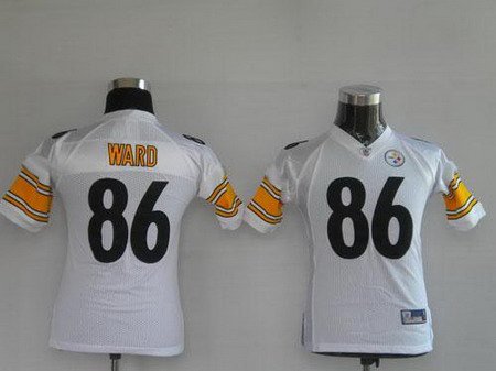 Hines Ward #86 White Pittsburgh Steelers Youth Jersey