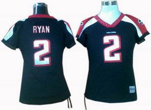 Matt Ryan #2 Black Atlanta Falcons Women's Jersey