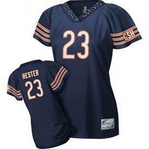 Devin Hester #23 Navy Chicago Bears Women's Jersey