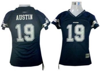 Miles Austin #19 Navy Dallas Cowboys Women's Jersey