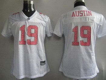 Miles Austin #19 White Dallas Cowboys Women's Jersey
