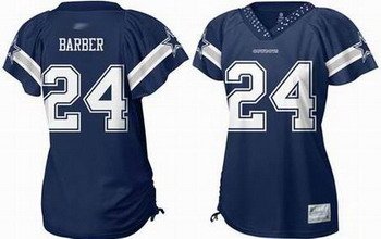 Marion Barber #24 Navy Dallas Cowboys Women's Jersey